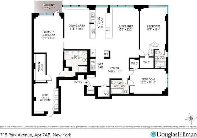 715 Park Ave Unit 7Ab, New York City NY, 10021, 3 bedrooms, 3.5 baths condo for sale