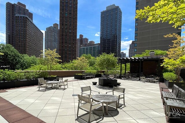 view of patio / terrace with a pergola