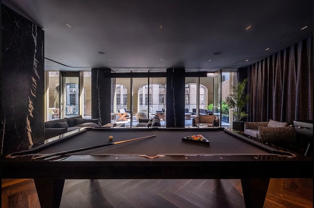 rec room featuring billiards