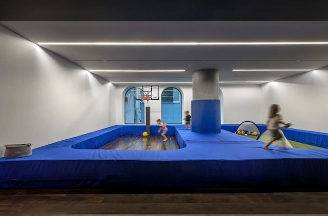interior space featuring wood finished floors