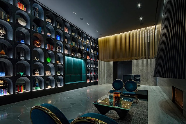view of wine cellar