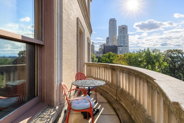 view of balcony