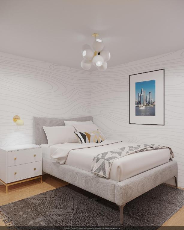 bedroom featuring light hardwood / wood-style floors