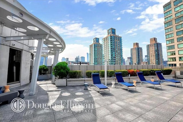 view of patio / terrace with a pergola