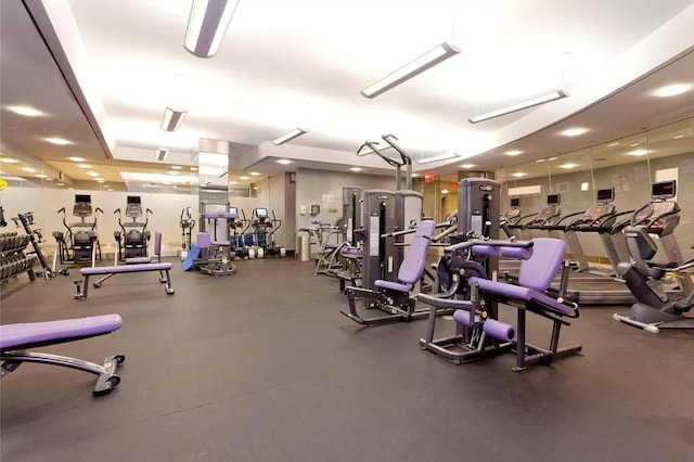 view of exercise room