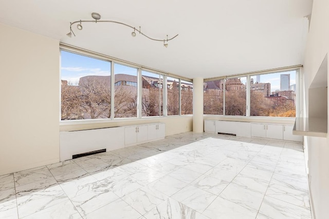 full bathroom with toilet, tiled shower / bath combo, tile patterned flooring, and vanity