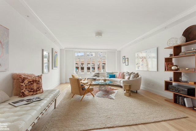 317 W 89th St Unit 9W, New York City, NY 10024 - living area featuring wood finished floors and baseboards