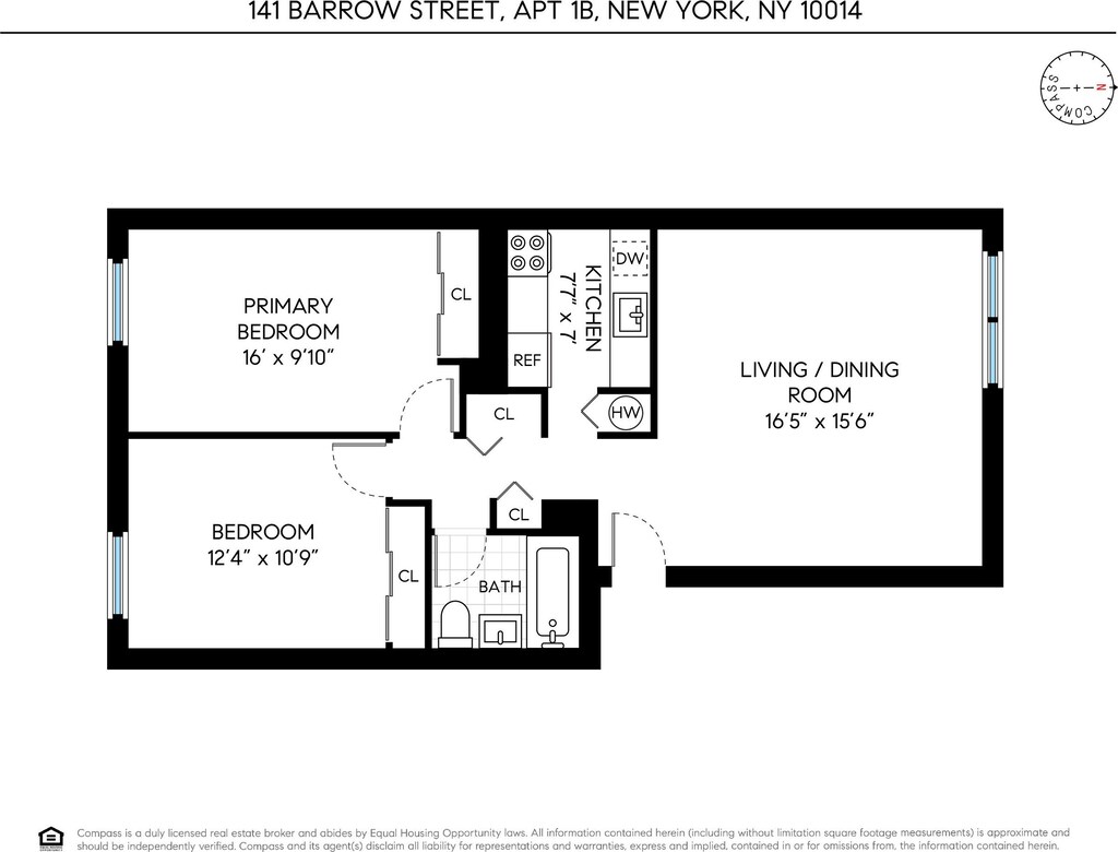 141 Barrow St Unit 1B, New York City, NY 10014 - plan