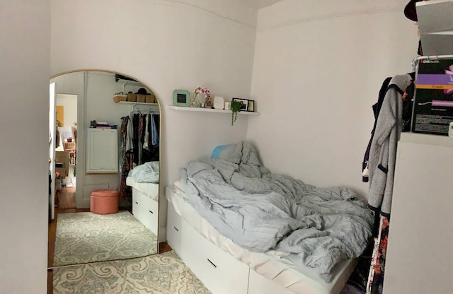 bedroom with a closet