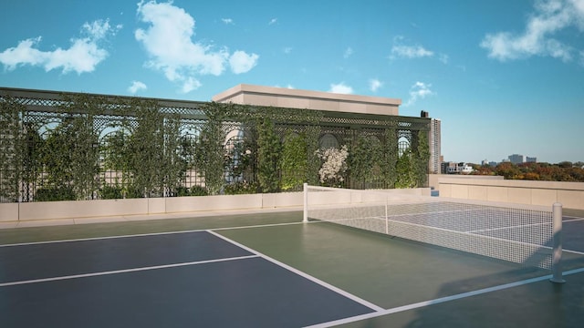 view of tennis court