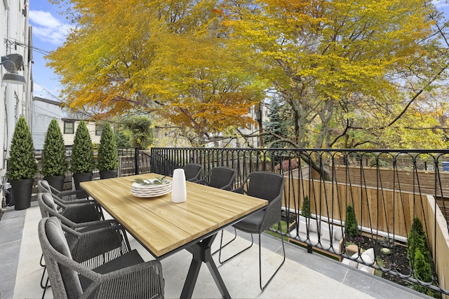 view of patio / terrace featuring outdoor dining space