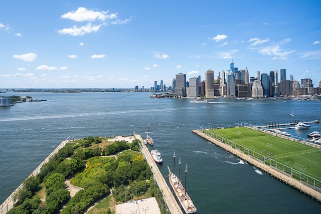 water view featuring a view of city