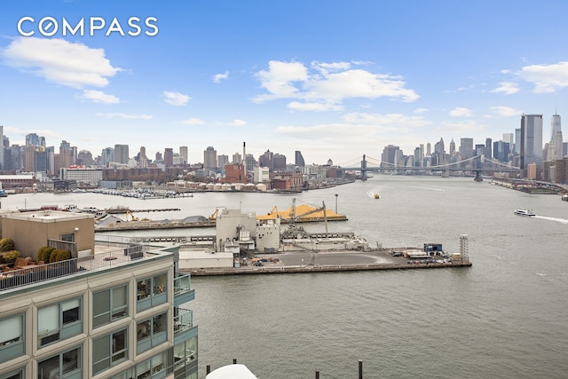 440 Kent Ave Unit 18F, New York City, NY 11249 - water view featuring skyline
