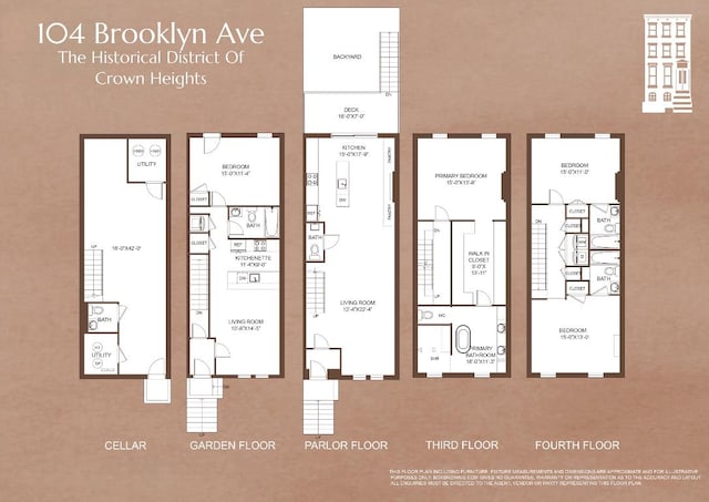 104 Brooklyn Ave, New York City NY, 11216, 3 bedrooms, 2.5 baths townhouse for sale