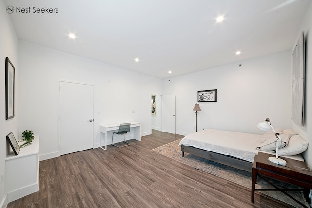 47-05 5th St Unit 203, New York City, NY 11101 - bedroom featuring wood finished floors, recessed lighting, and baseboards