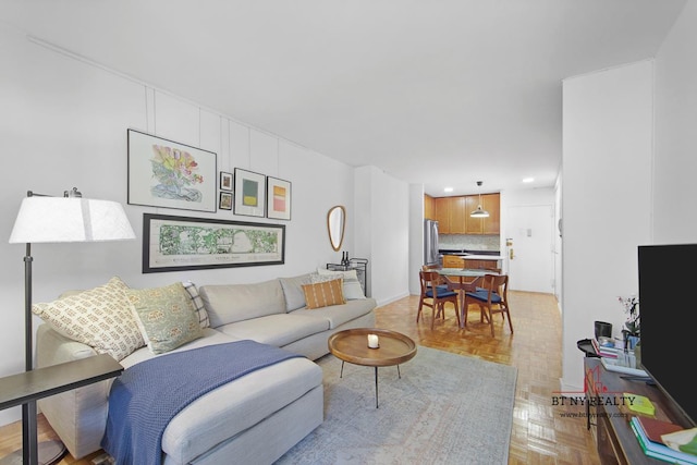 1991 Broadway Unit 4-A, New York City, NY 10023 - living area featuring recessed lighting