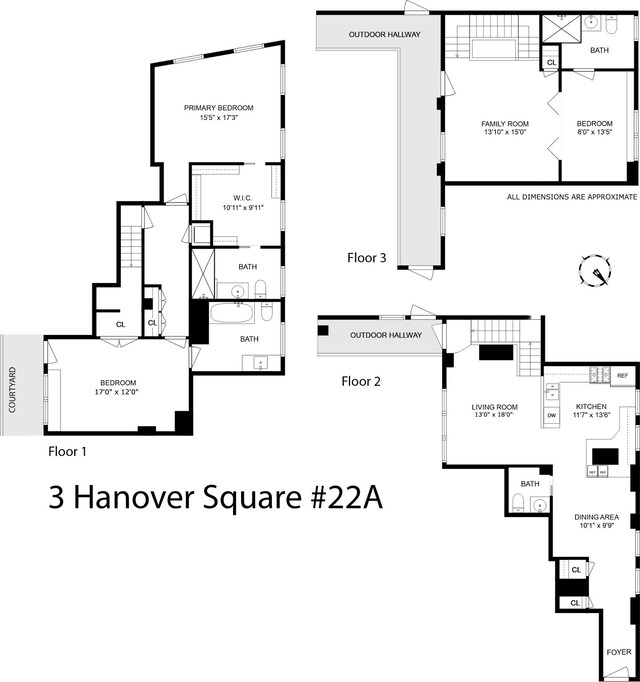 3 Hanover Sq Unit 22A, New York City NY, 10004, 3 bedrooms, 3.5 baths condo for sale