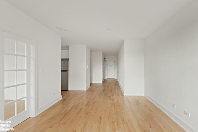 empty room featuring light hardwood / wood-style floors