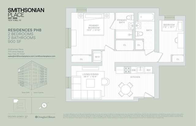 370 Lenox Ave Unit Ph8, New York City, NY 10027 - room layout