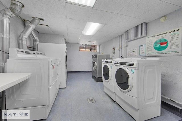 laundry area featuring separate washer and dryer