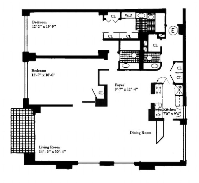 303 E 57th St Unit 46E, New York City, NY 10022 - view of room layout