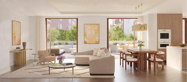 201 E 74th St Unit 2A, New York City, NY 10021 - living area with wood finished floors