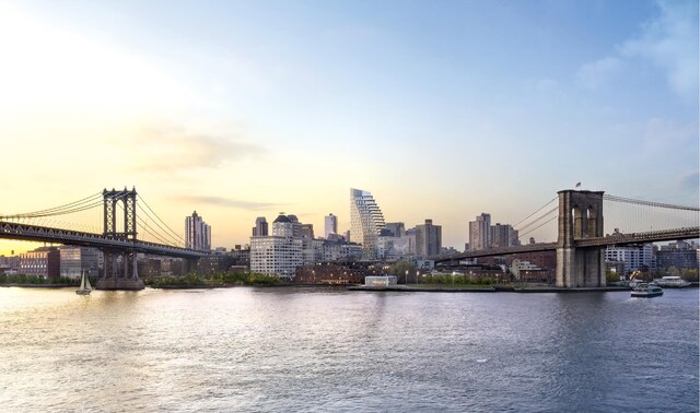 30 Front St Unit 28B, New York City, NY 11201 - water view with a notable bridge and skyline