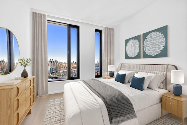 30 Front St Unit 28B, New York City, NY 11201 - bedroom with light wood-type flooring