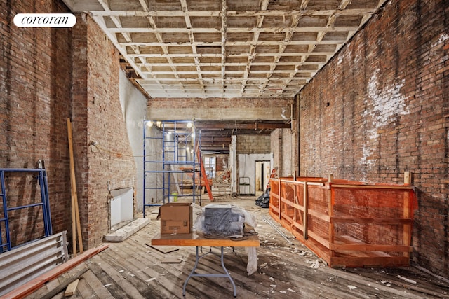 bedroom featuring ornamental molding, light parquet flooring, and a notable chandelier