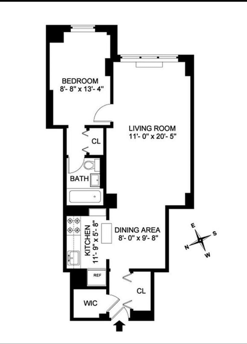 201 E 21st St Unit 5J, New York City, NY 10010 - floor plan / room layout