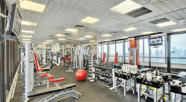 view of exercise room