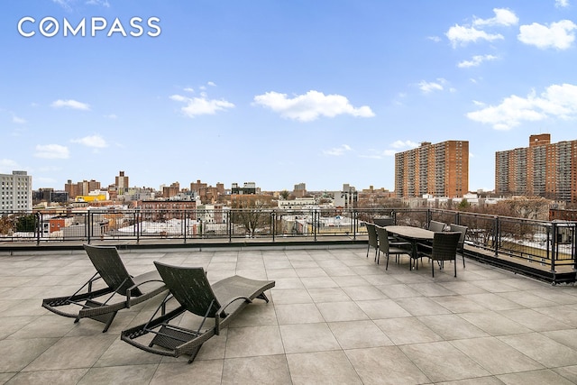 1325 Herkimer St Unit 302, New York City, NY 11233 - view of patio / terrace with a skyline view