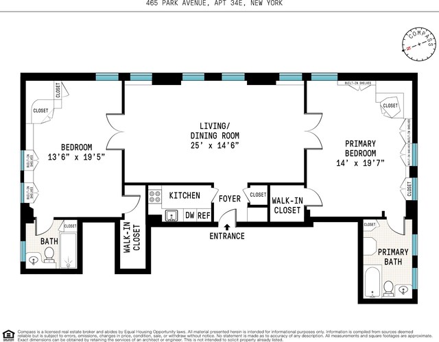 465 Park Ave Unit 34E, New York City NY, 10022, 2 bedrooms, 2 baths condo for sale