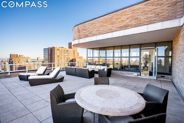 view of patio / terrace with an outdoor hangout area