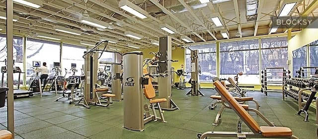 view of gym