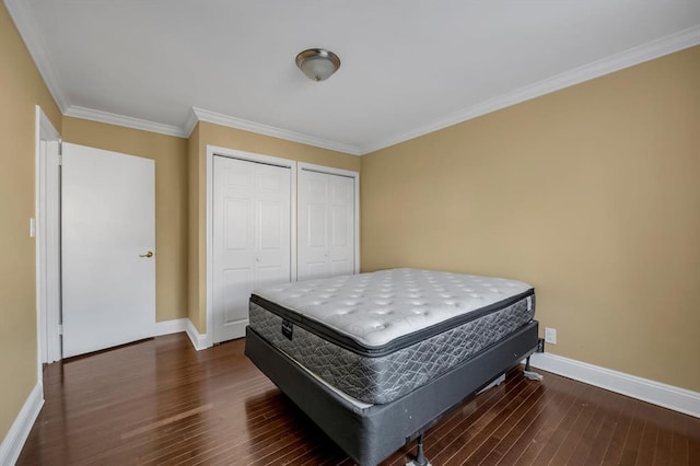 268-33 82nd Ave Unit 276-A, New York City, NY 11040 - bedroom with wood finished floors, baseboards, and crown molding