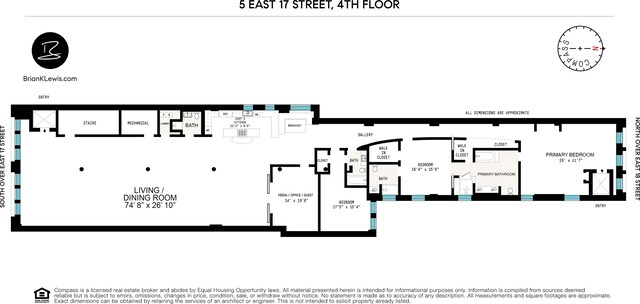 5 E 17th St Unit 4, New York City NY, 10003, 4 bedrooms, 4 baths condo for sale