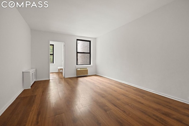 empty room featuring wood-type flooring