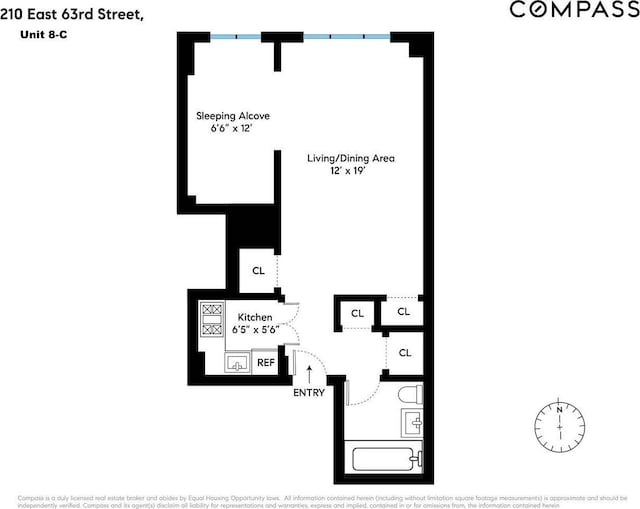 210 E 63rd St Unit 8C, New York City, NY 10065 - view of property floor plan