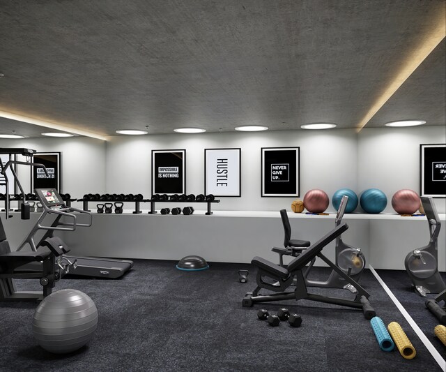 330 Grand St Unit 2B, New York City, NY 10002 - view of exercise room