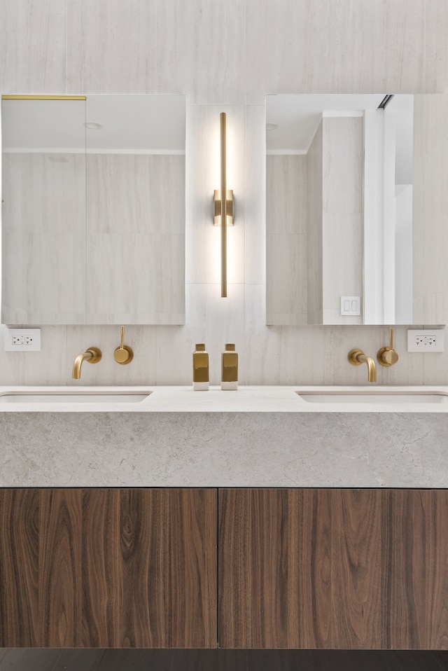 330 Grand St Unit 2B, New York City, NY 10002 - full bathroom featuring double vanity