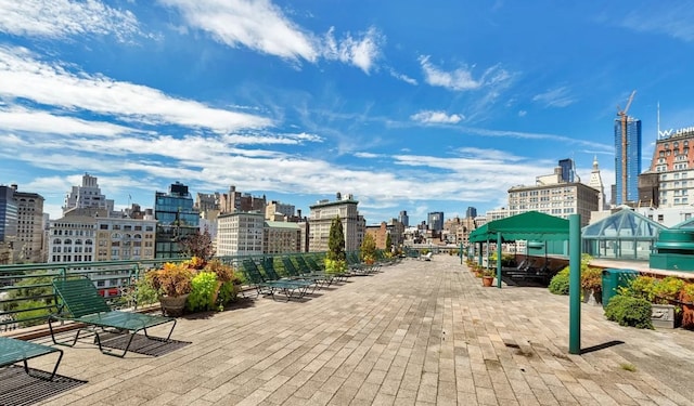 view of property's community with a gazebo