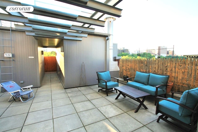250 Manhattan Ave Unit 1A, New York City, NY 10026 - view of patio / terrace featuring an outdoor hangout area