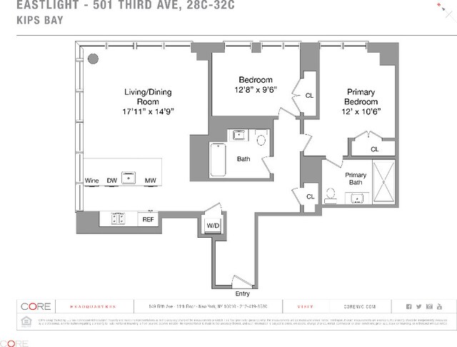 501 3rd Ave Unit 29C, New York City NY, 10016, 2 bedrooms, 2 baths condo for sale