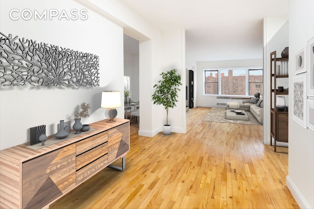 99-21 67th Rd Unit 7A, New York City, NY 11375 - corridor featuring hardwood / wood-style floors and baseboards
