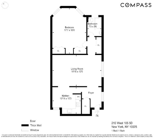 215 W 105th St Unit 5Dph, New York City NY 10025, 1 bedrooms, 1 bath CONDO for sale