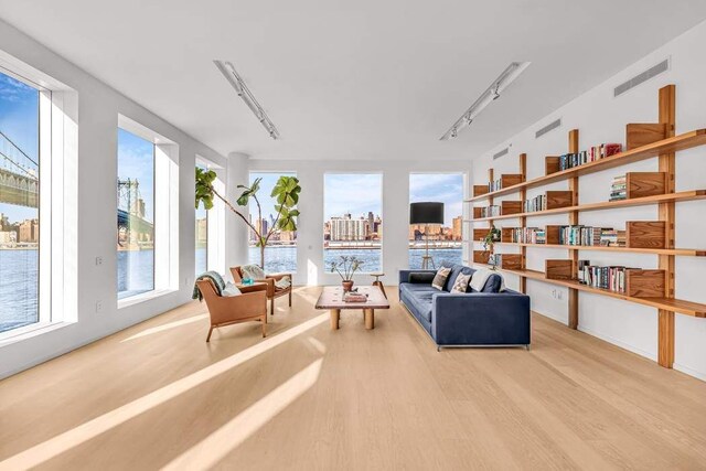 dining room with light hardwood / wood-style flooring