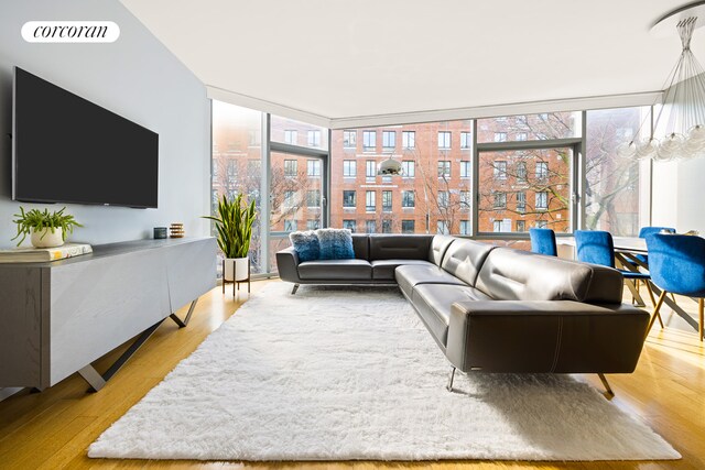 bedroom with light hardwood / wood-style floors