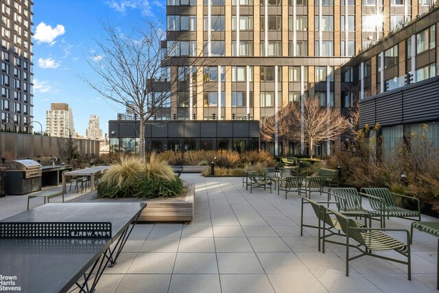202 Broome St Unit 7L, New York City, NY 10002 - view of home's community with a view of city and a patio area