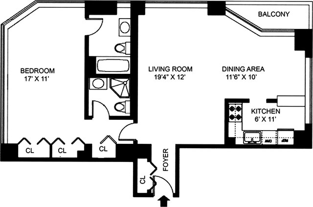 188 E 64th St Unit 1702, New York City, NY 10065 - floor plan